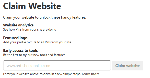 Claim Website