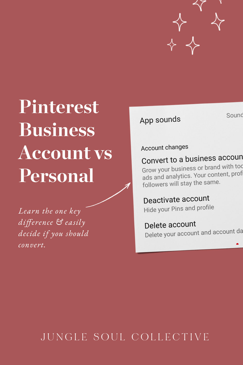 Pinterest business account vs personal