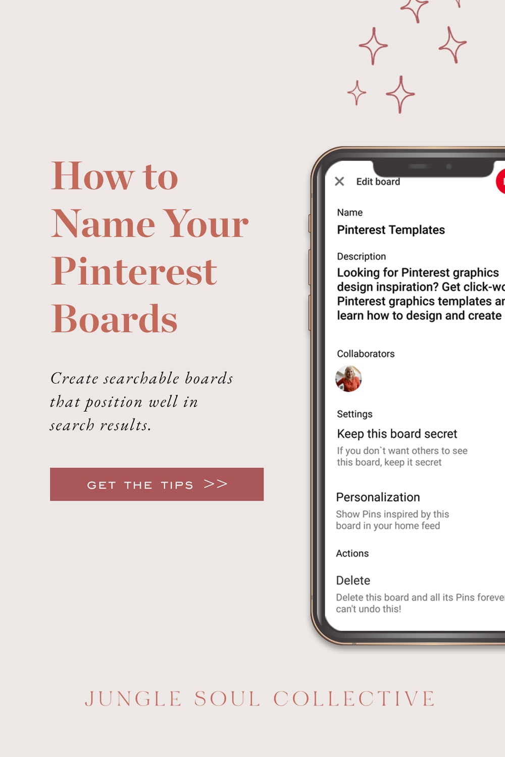 2 Places to Put Keywords on Your Pinterest Boards